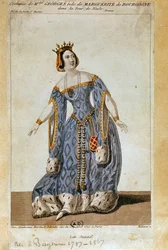 Mademoiselle George als Marguerite in Akt II von 